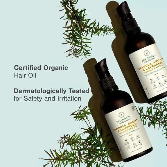 Marula, Argan & Lavender Organic Deep Conditioning Hair Oil for Hair Loss