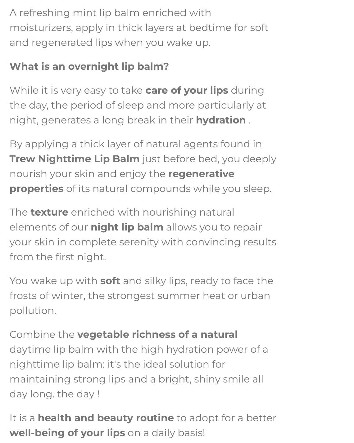 Mint Night Lip Mask | 100% NATURAL & VEGAN