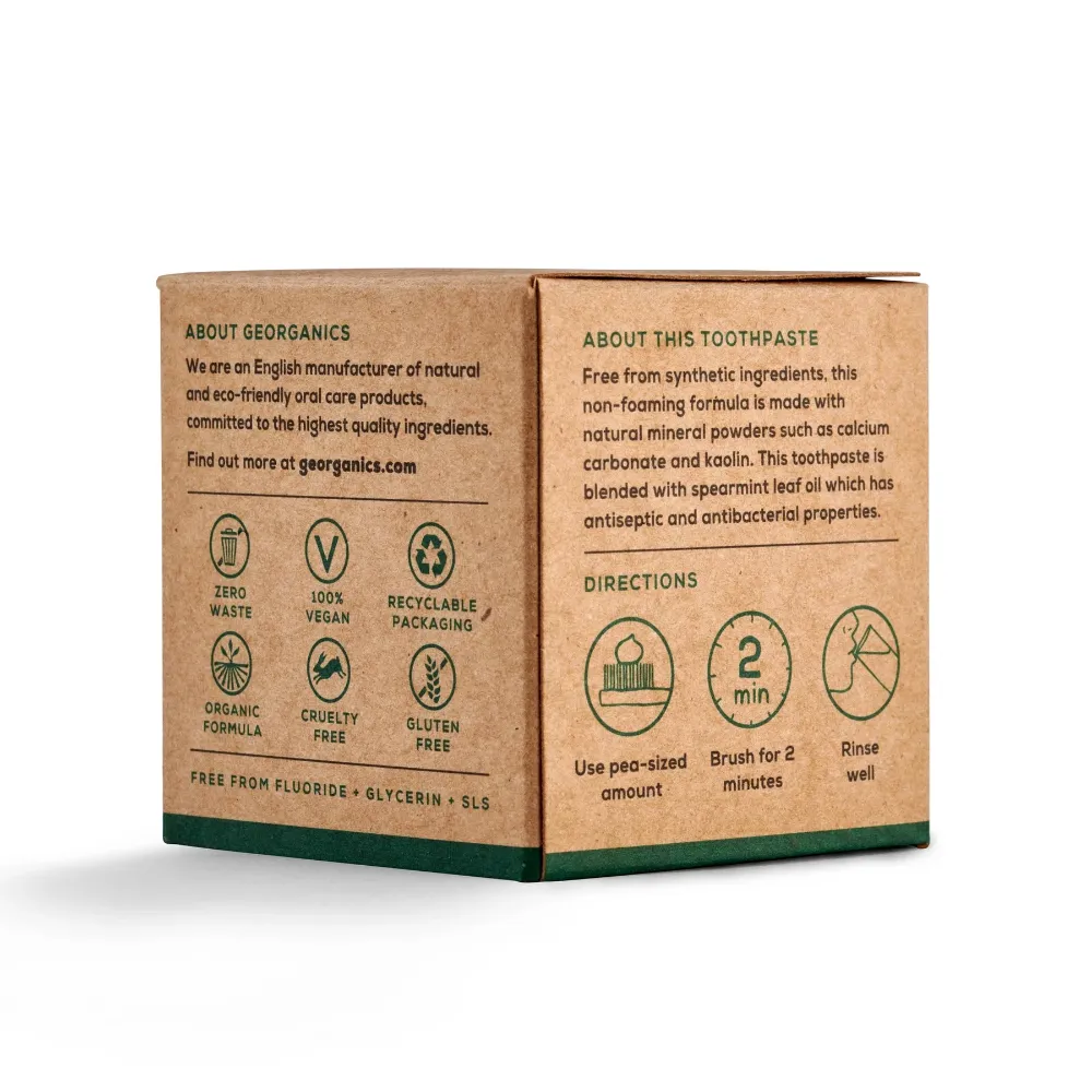 Natural Toothpaste, Spearmint, Georganics
