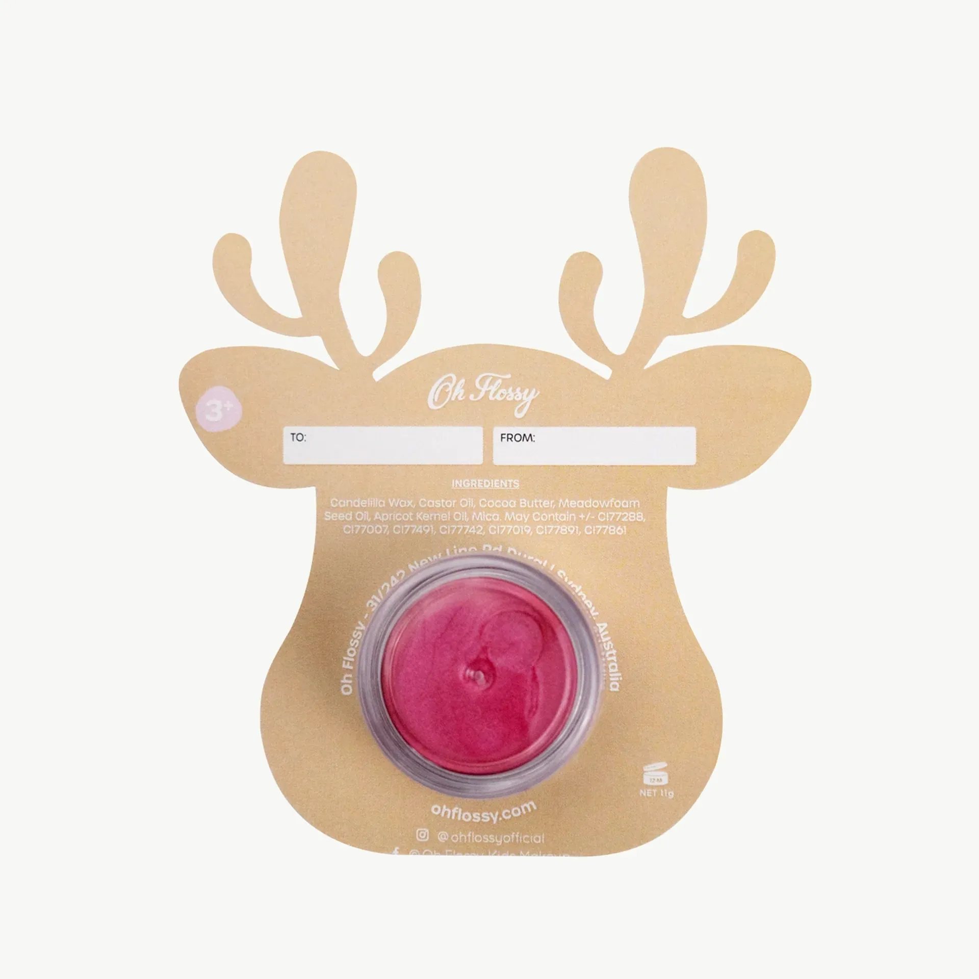Oh Flossy - Lipstick Stocking Stuffer - Rudolf