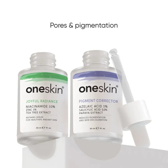 Oneskin Niacinamide, Azelaic   Salicylic Acid Spot Removing Serums Bundle