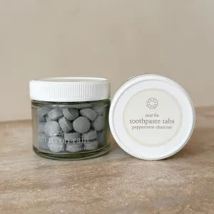 oral fix | charcoal peppermint toothpaste tabs