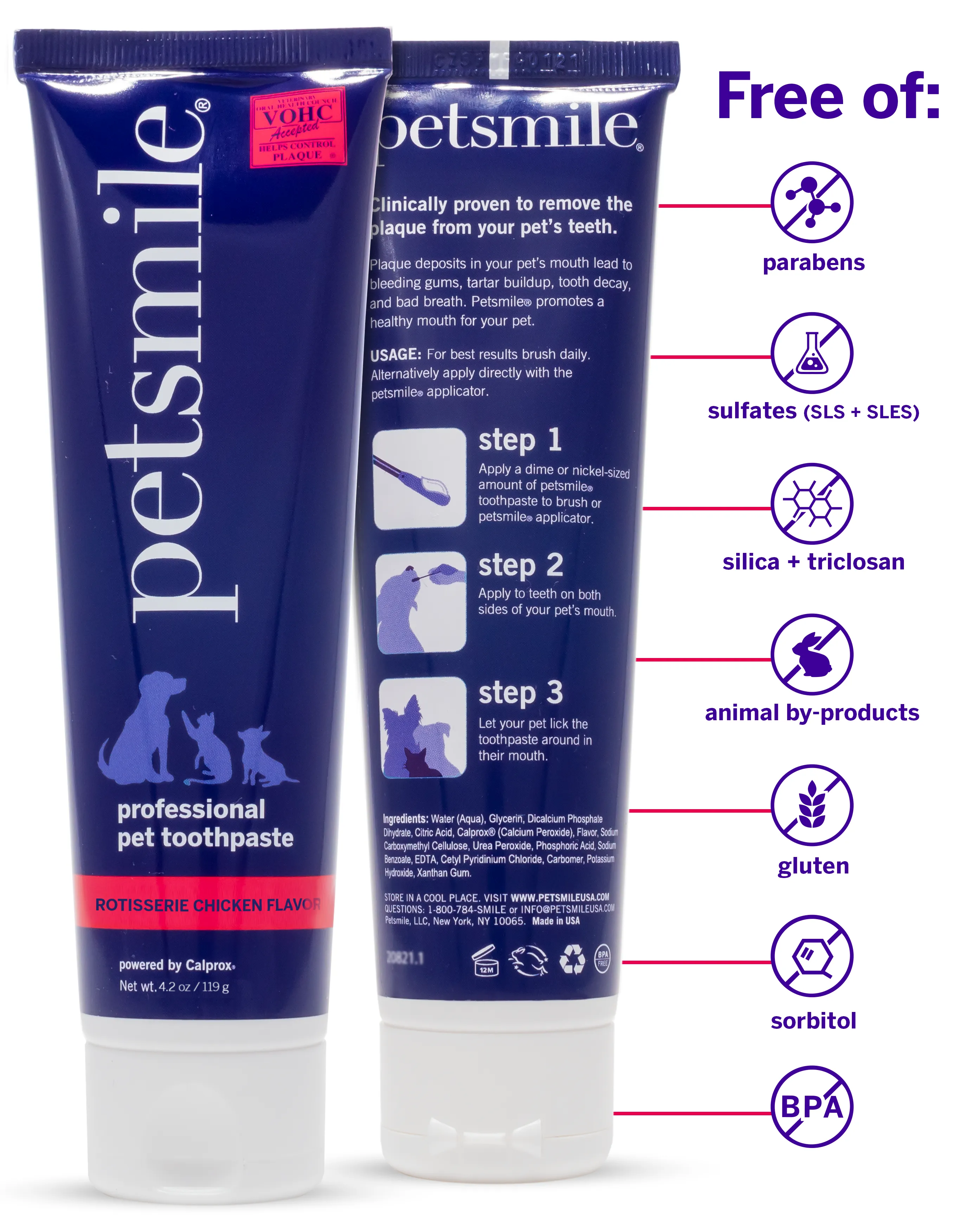 Professional Pet Toothpaste - Rotisserie Chicken Flavor - Large