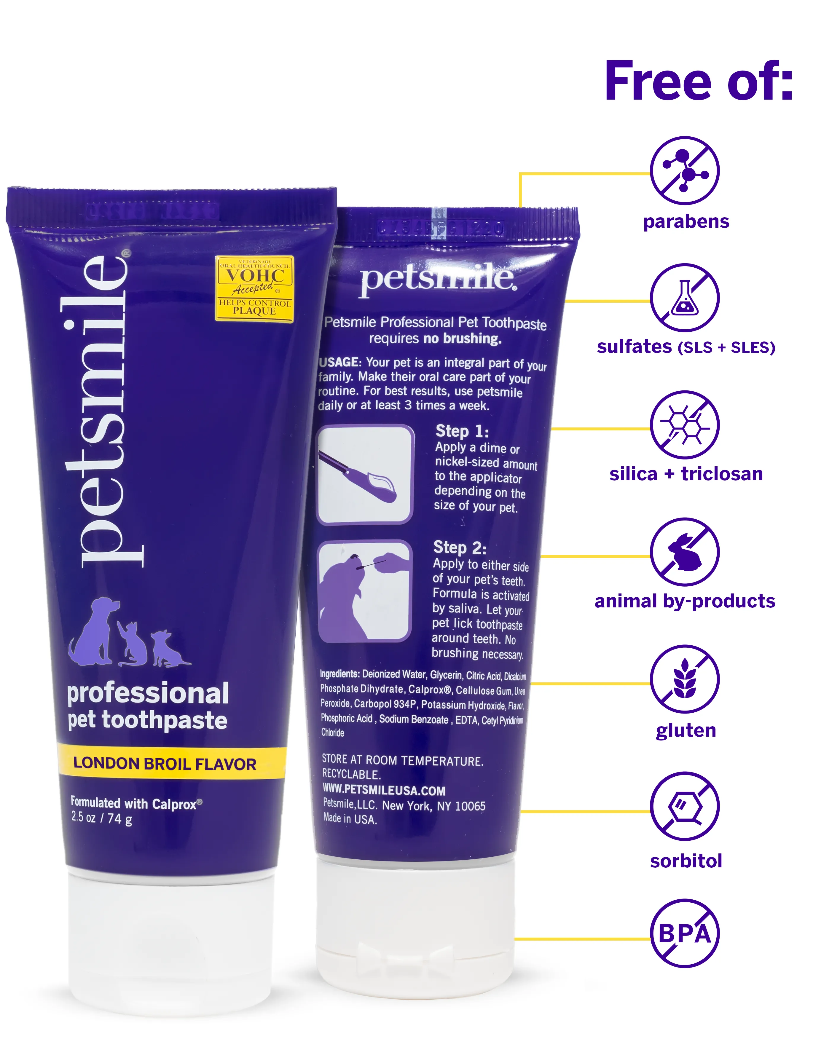 Professional Toothpaste London Broil Small & Professional Pet Toothbrush