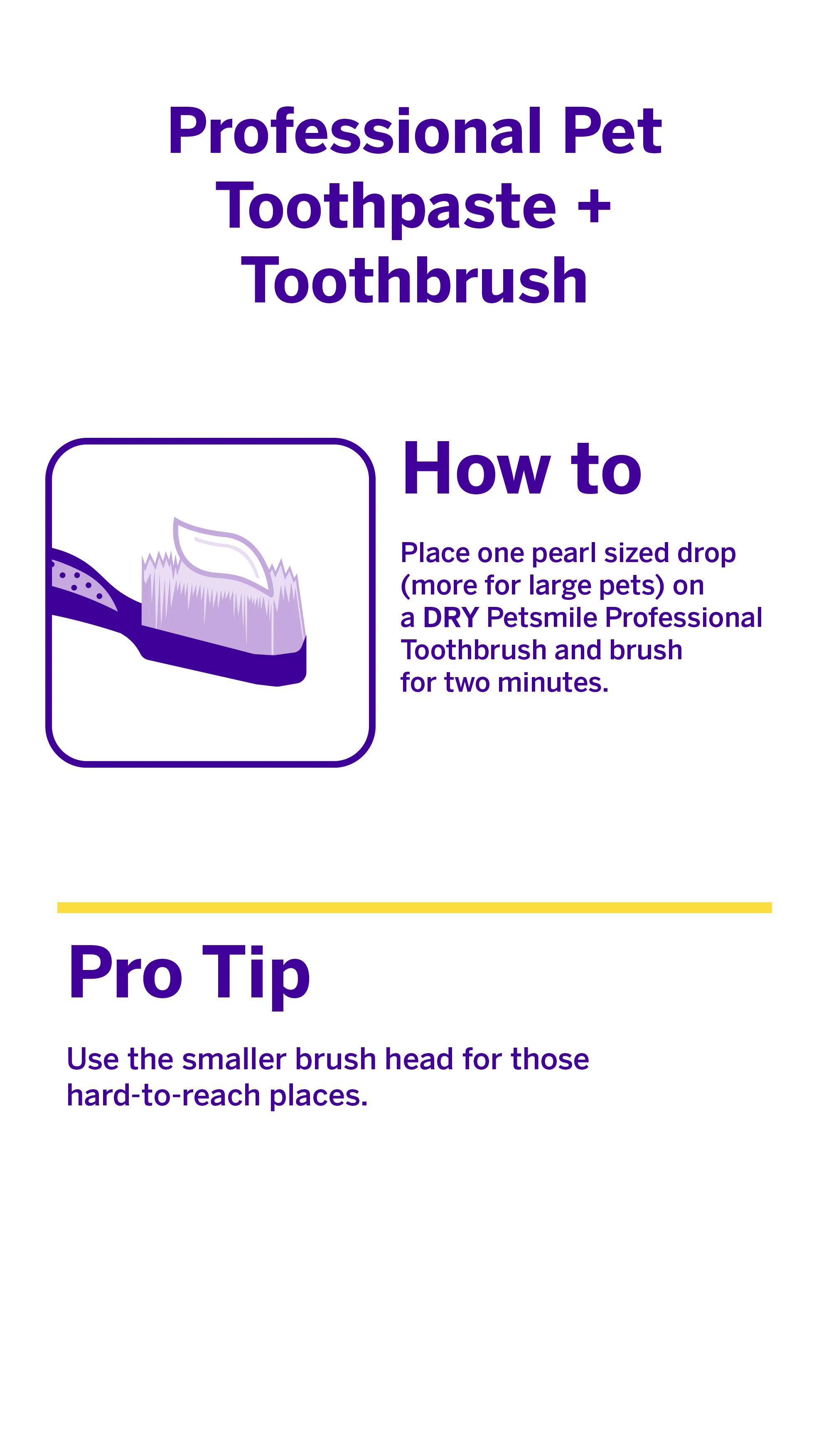 Professional Toothpaste London Broil Small & Professional Pet Toothbrush