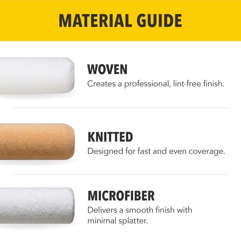 Purdy White Dove Woven Fabric 9 in. W X 1/2 in. Paint Roller Cover 1 pk