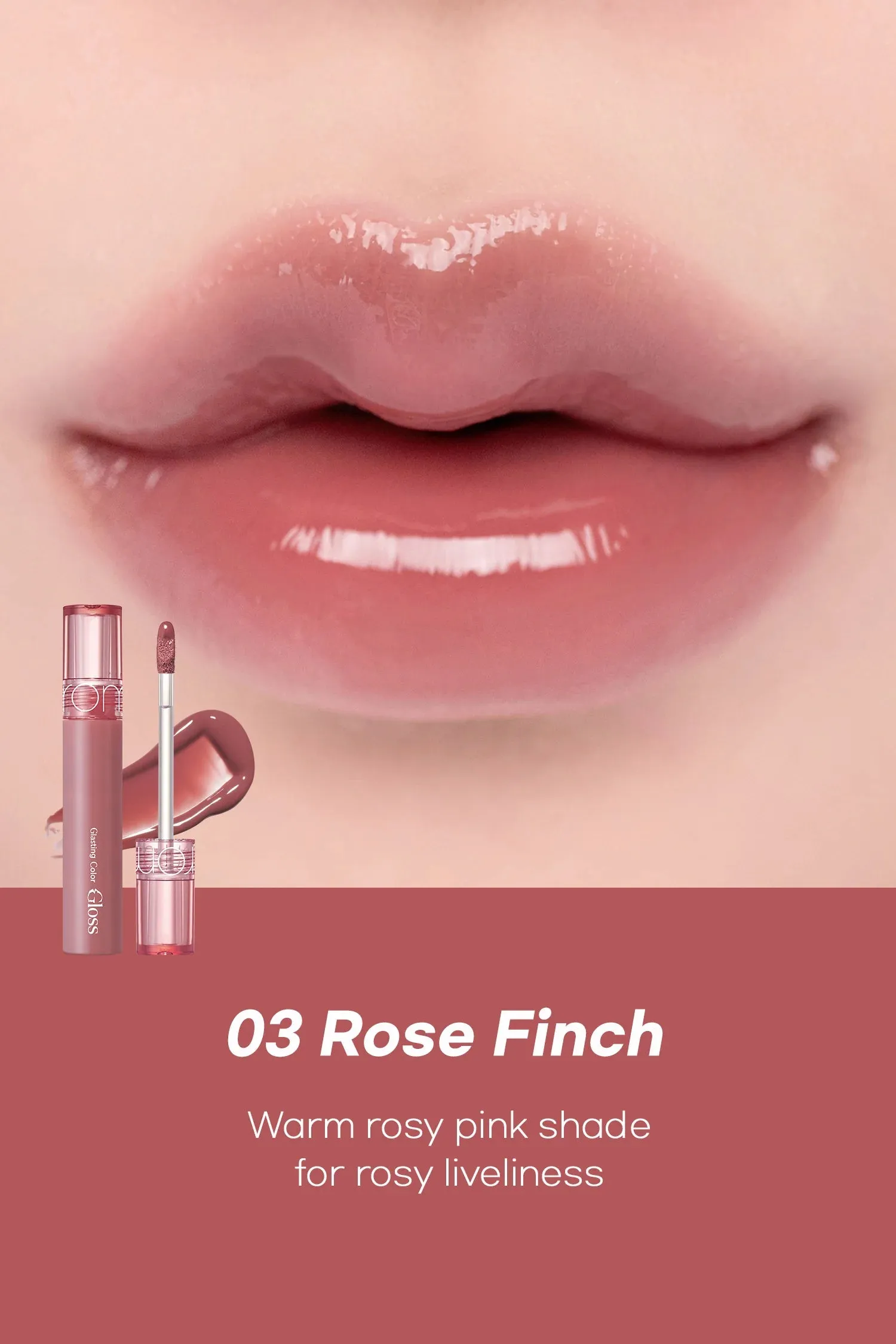Romand - Glasting Color Gloss #03 Rose Finch