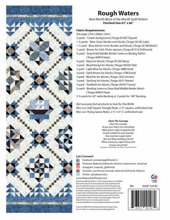 Rough Waters Quilt Pattern