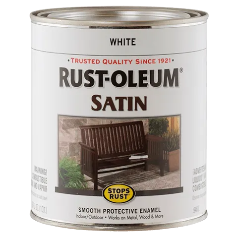 Rust-Oleum® Protective Enamel Brush-On Paint Satin White