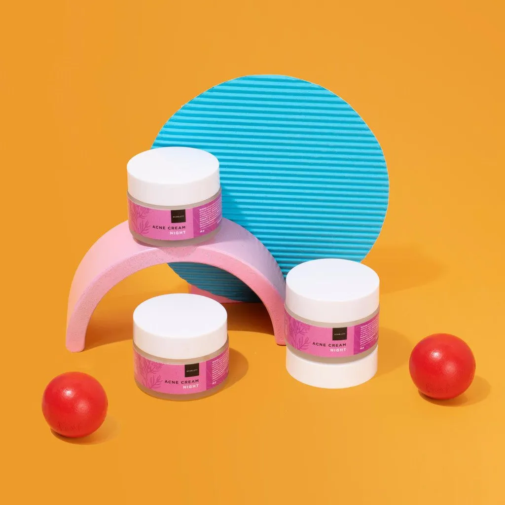 Scarlett Whitening Acne Night Cream