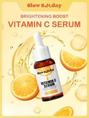 SlowSunday Vitamin C Serum for Face – Anti Aging Face Serum with Vitamin C, Hyaluronic Acid, Vitamin E – Brightening Serum