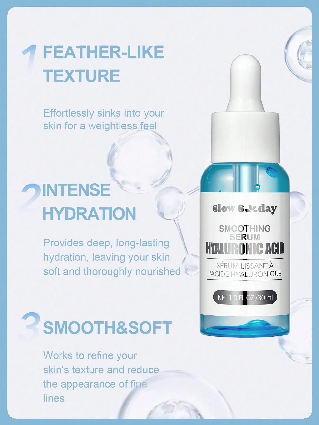 SlowSunday Vitamin C Serum for Face – Anti Aging Face Serum with Vitamin C, Hyaluronic Acid, Vitamin E – Brightening Serum