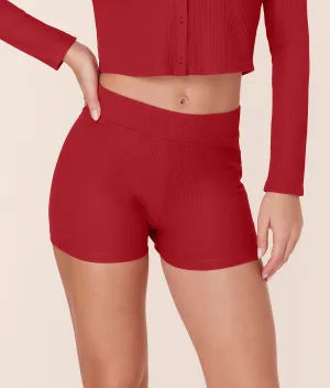 The Marco Swim Short - Eco Ribbed - Flame