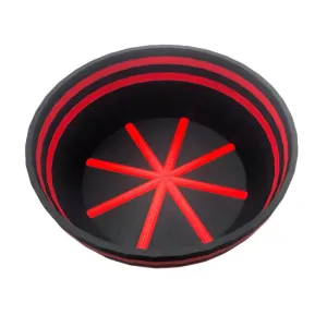TRC - Unbreakable Lather Bowl - Black & Red Stripes