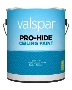 Valspar® Pro-Hide® Ceiling Paint Flat 1 Gallon White (1 Gallon, White)