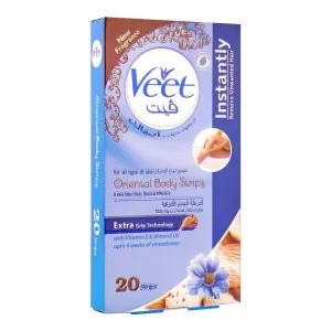 VEET BODY STRIPS VITAMIN E & ALMOND OIL 8PCS STRIPS