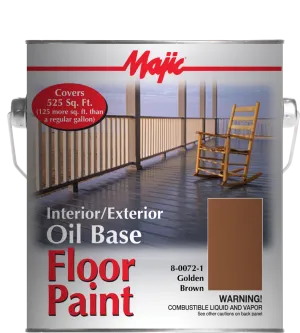 Yenkin Majestic Interior/Exterior Oil Base Floor Paint Battleship Gray 1 Gallon