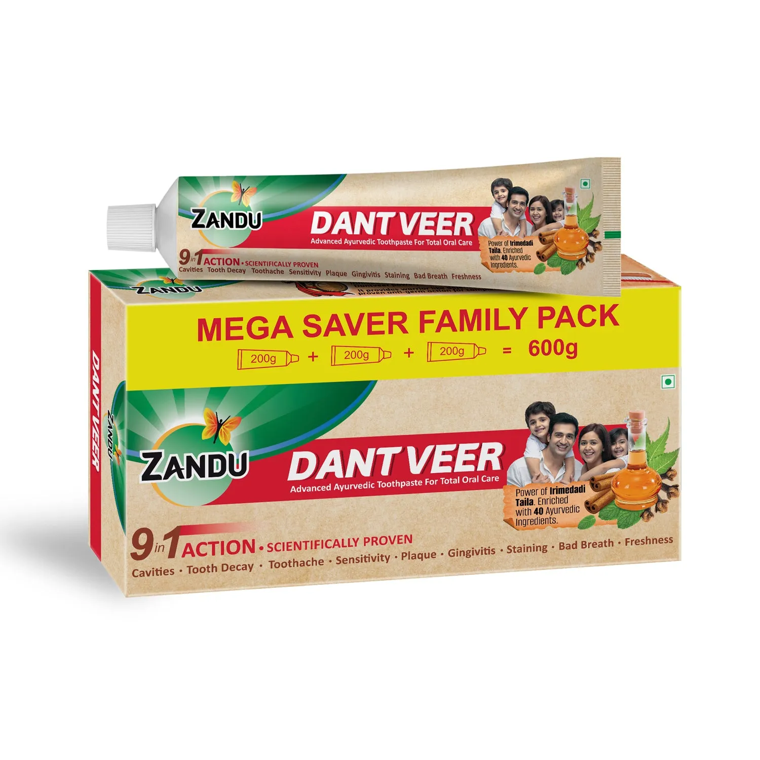 Zandu Dantveer Ayurvedic Toothpaste