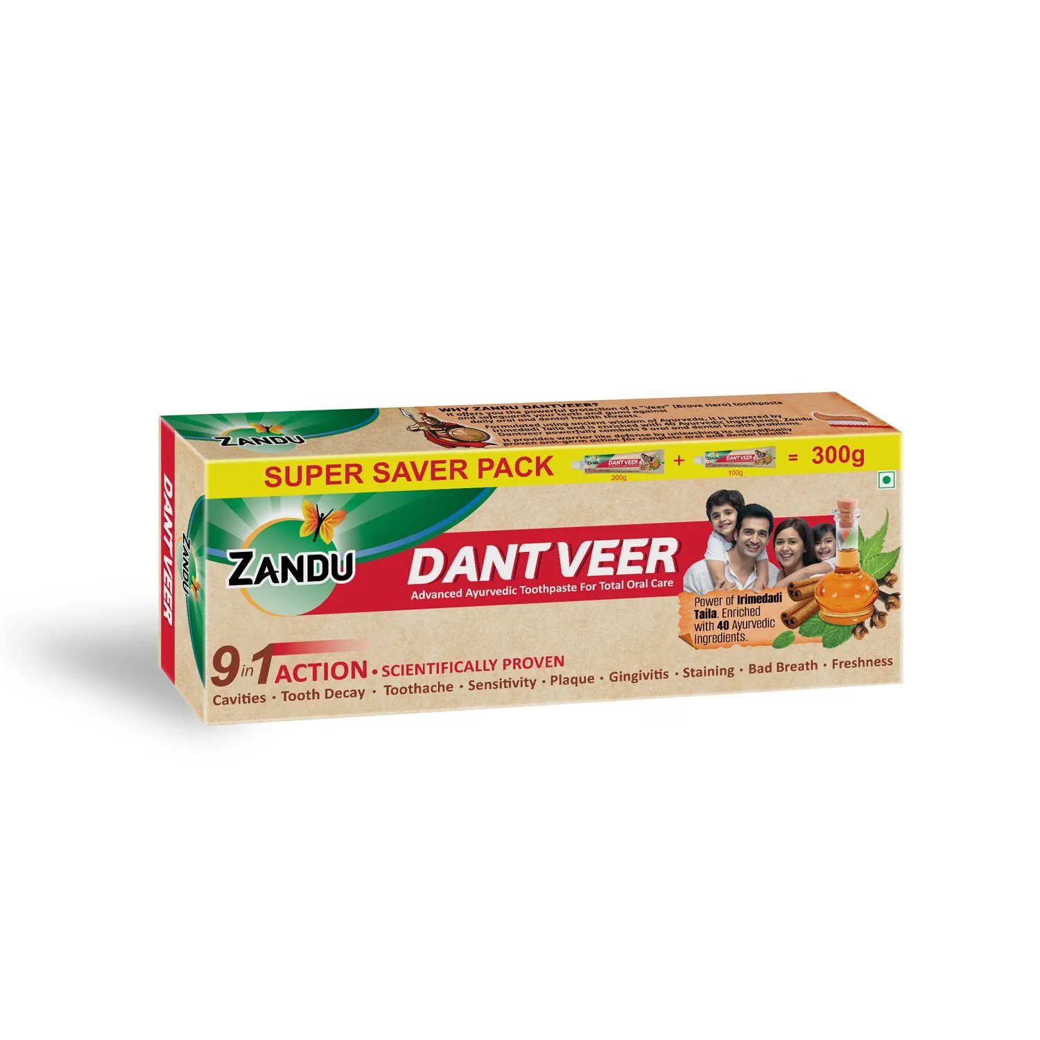 Zandu Dantveer Ayurvedic Toothpaste