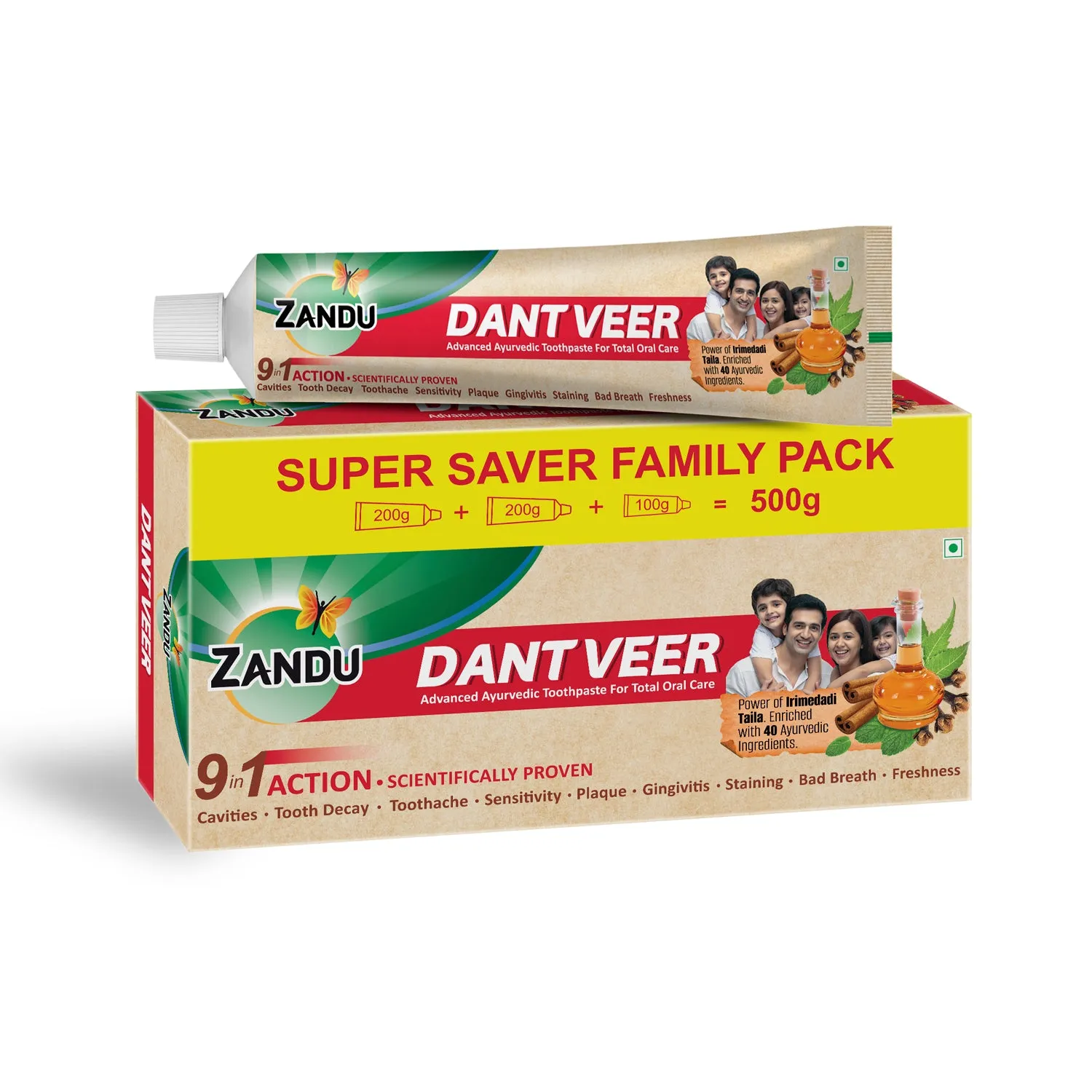 Zandu Dantveer Ayurvedic Toothpaste